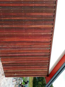Jarrah shiplap fence